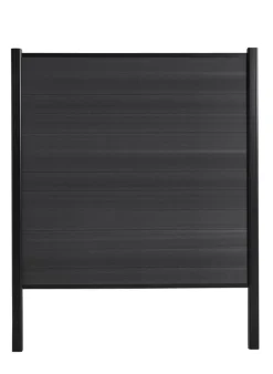 Hegnsstolpe panelhegn sort aluminium H230 cm