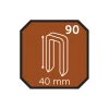Hæfteklamme 40 mm nr. 90 5000 stk. - Probuilder