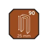 Hæfteklamme 25 mm nr. 90 5000 stk. - Probuilder