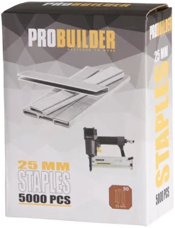 Hæfteklamme 25 mm nr. 90 5000 stk. - Probuilder
