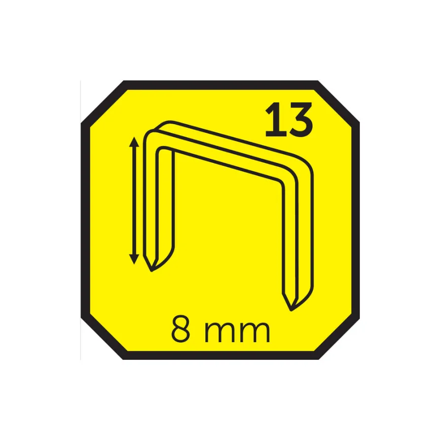 Hæfteklammer 8 mm nr. 13 1000 stk. - Probuilder