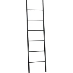Håndklædestige bambus sort 180 x 45 cm