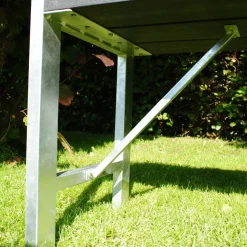 HORTUS bænk H-model nonwood antracitgrå 180 cm