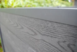 HORTUS skraldeskjul komposit antracit 121 x 258 x 95 cm