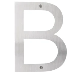 Husbogstav B rustfrit stål 25 cm