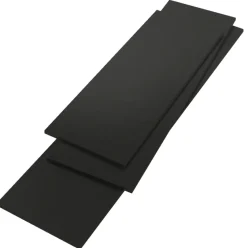 Hylde melamin sort 16 mm x 30 x 120 cm