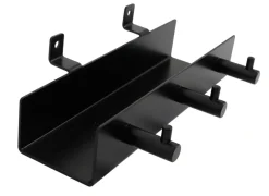 Hylde m/knager til akustikpanel sort