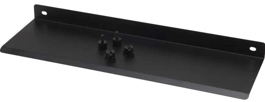 Hylde til akustikpanel 35,5 x 11 cm sort - Køb i butik