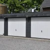 Jyde stålvippeport 238 x 209 cm hvid