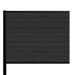 Kirkedal Alu Light hegn tilkøbssæt sort 128 x 150 cm