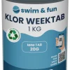 Klor WeekTab langsomklor 1 kg - Swim & Fun