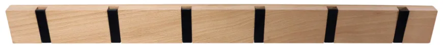 Knagerække flex lys eg 6 knager 60 cm