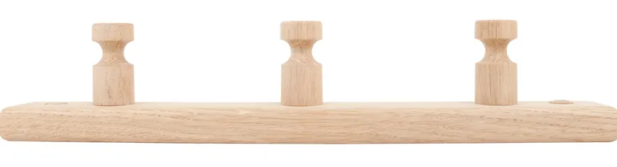 Knagerække fyrretræ 30 cm