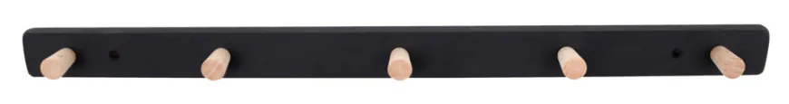 Knagerække sort/bøg 50 cm