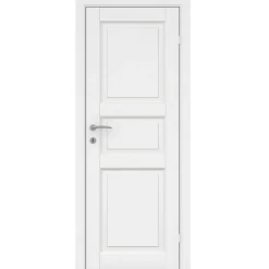 Kompakt hvidmalet dør 72,5 x 204 cm