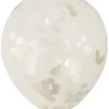 Konfettiballon guld 30 cm 5 stk.