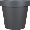 Krukke grå plast Ø30 x H20,5 cm