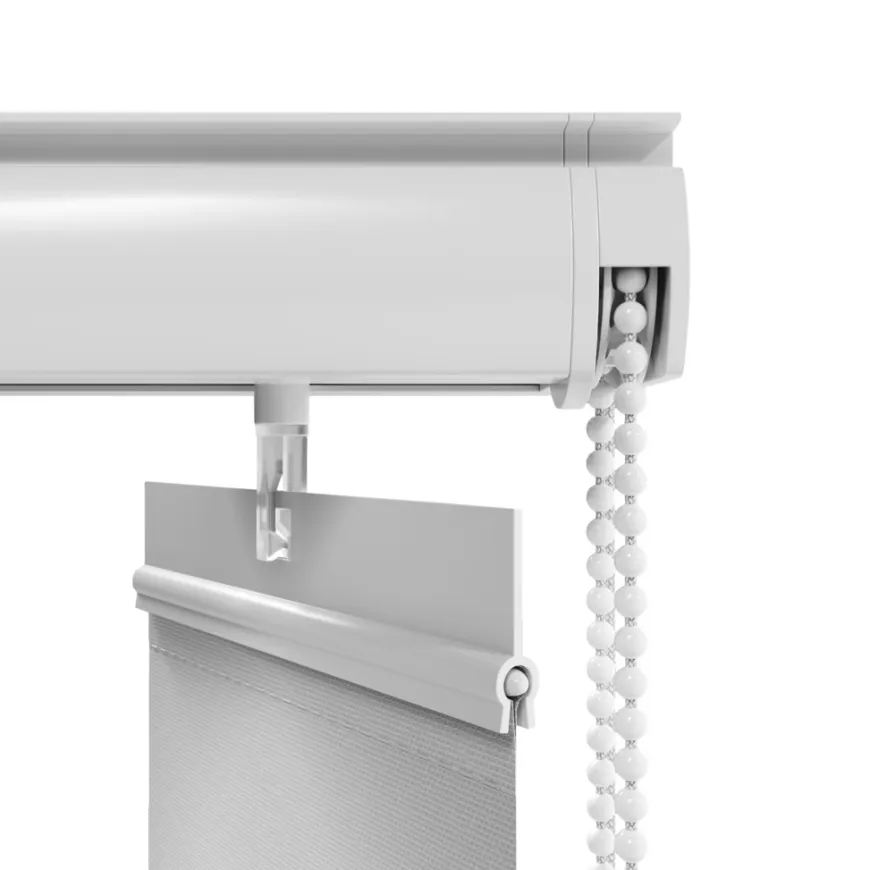 Lamelgardin hvid 250 x 250 cm