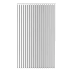 Lamelgardin hvid 250 x 250 cm