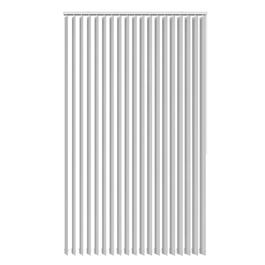 Lamelgardin hvid 250 x 250 cm