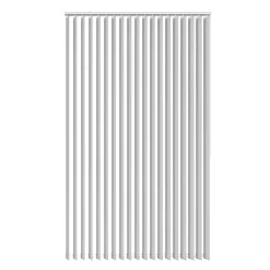 Lamelgardin hvid 300 x 250 cm