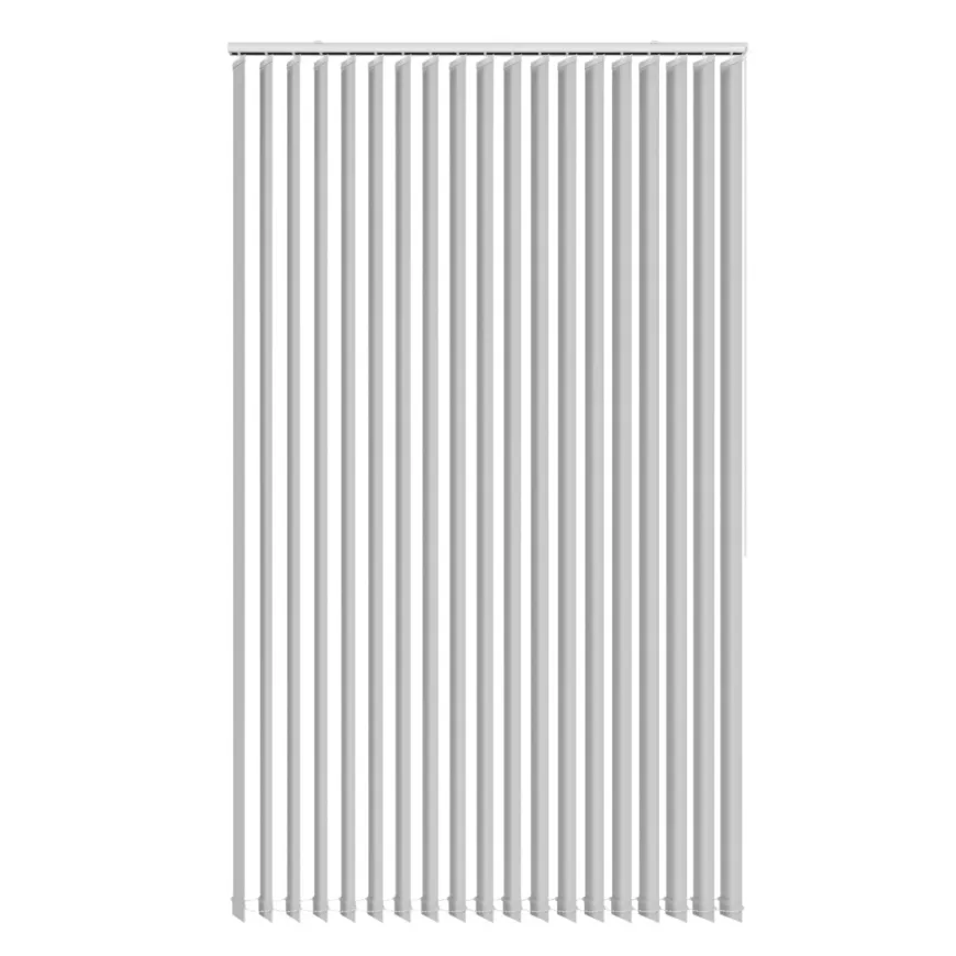 Lamelgardin hvid 300 x 250 cm