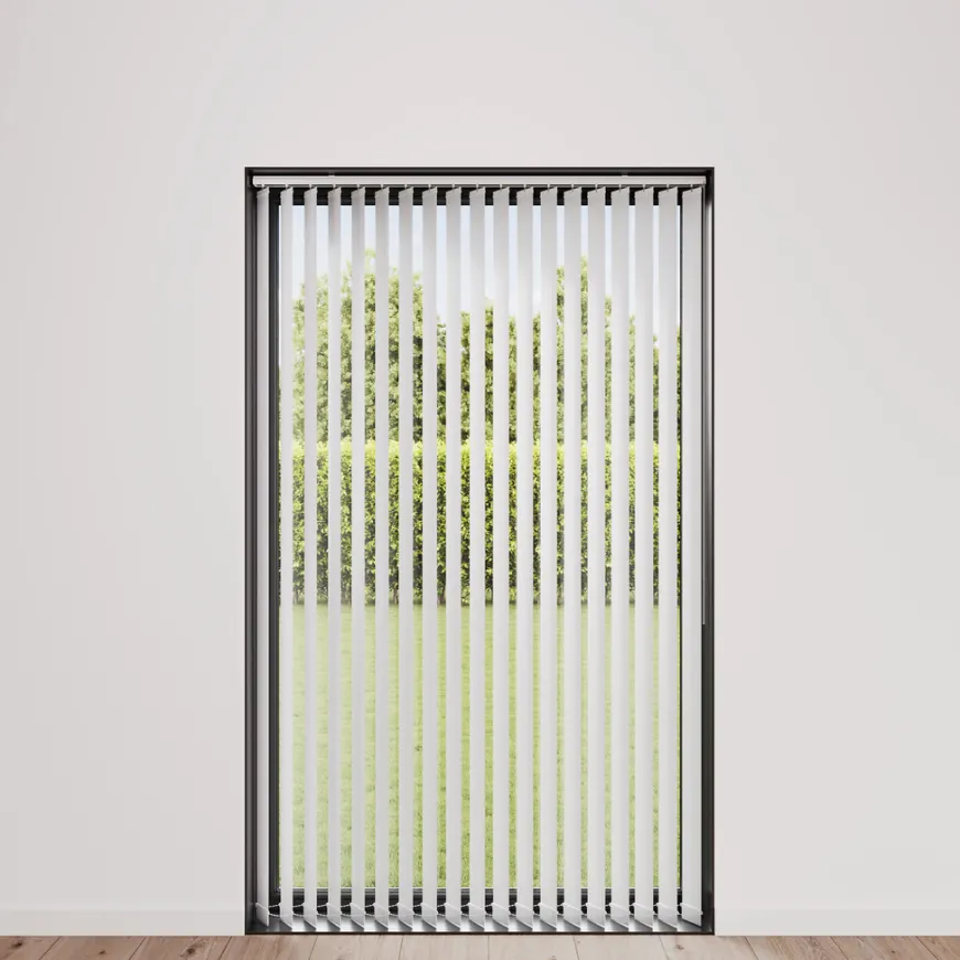 Lamelgardin hvid 150 x 250 cm