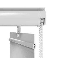Lamelgardin hvid 150 x 250 cm