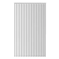 Lamelgardin hvid 150 x 250 cm
