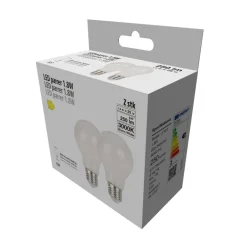 LED-filamentpære 1,8 W E27 2-pk.