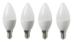 LED-pære kerte E14 4,9 W 4-pk.