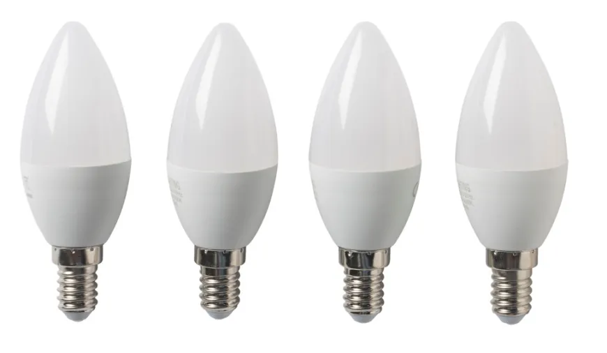 LED-pære kerte E14 4,9 W 4-pk.