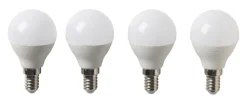 LED-pære krone 4,2 W E14 4-pk.