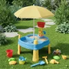 Legebord med parasol 14 dele
