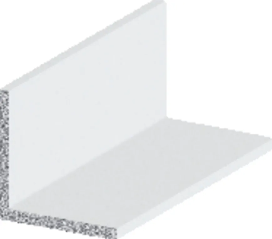 Listeprofil aluminium hvid 15 x 15 x 1000 mm