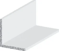 Listeprofil aluminium hvid 25 x 25 x 1000 mm