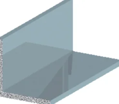 Listeprofil sølv 15 x 15 x 1000 mm