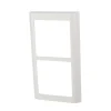 LK FUGA® designramme Soft 63 2×1 modul lodret hvid