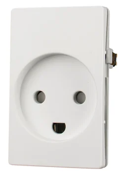 LK FUGA® stikkontakt m/jord hvid 1,5 modul