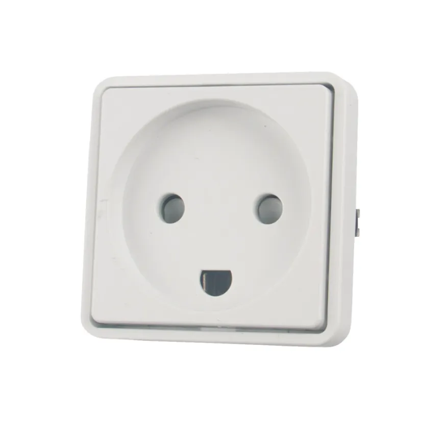 LK FUGA® stikkontakt m/jord hvid