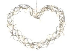 Lyshjerte 80 LED-pærer 40 cm