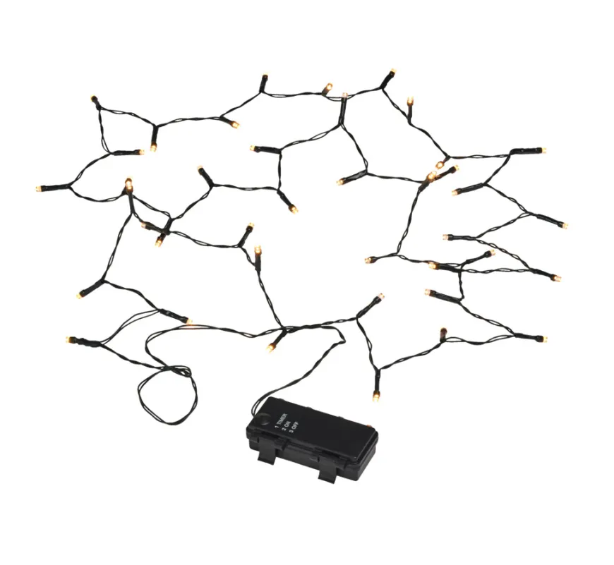 Lyskæde Basis 40 LED m/timer 1,9 meter
