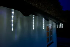 Lyskæde m/istapper 10 LED hvid 9,5 meter