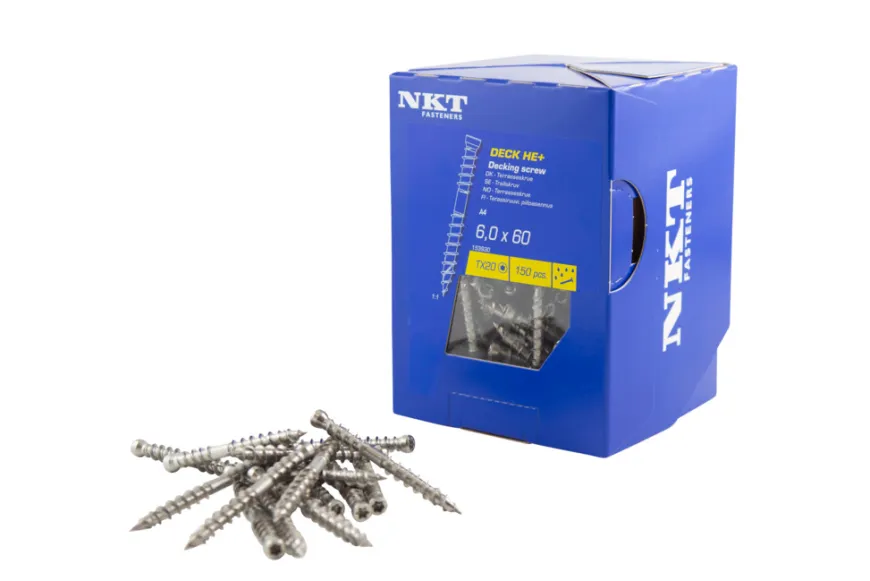 NKT Fasteners DECK HE+ terrasseskrue 6 x 60 mm 150 stk.