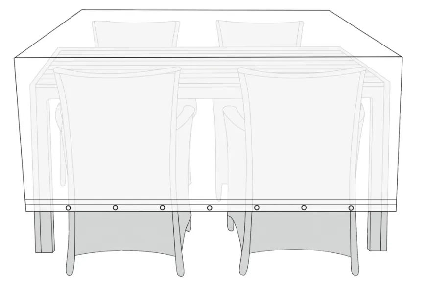 Overtræk til havemøbelsæt L170 x B130 x H85 cm - Sunlife®