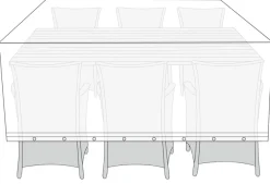 Overtræk til havemøbelsæt L220 x B130 x H85 cm - Sunlife®