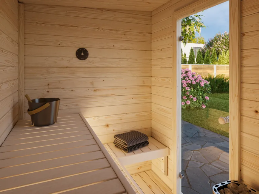 Palmako Eir sauna m/ovn 183 x 203 cm