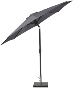 Parasol Arizona grå m/krank og tilt Ø300 cm - Sunlife®
