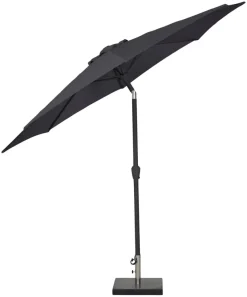 Parasol Arizona sort m/krank & tilt Ø300 cm - Sunlife®