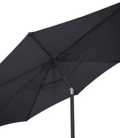 Parasol Arizona sort m/krank & tilt Ø300 cm - Sunlife®